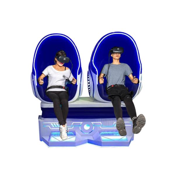 Fabricante profesional China VR silla deportiva de cine de asiento doble 9d 360 vr silla de huevo de realidad virtual