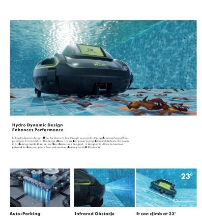 Automatic Navigation Swimming Pool Robot Wireless Intelligent