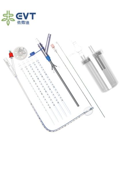 Kit de catéter de nefrostomía de presión negativa con dispositivo de succión y botella de recolección de piedras