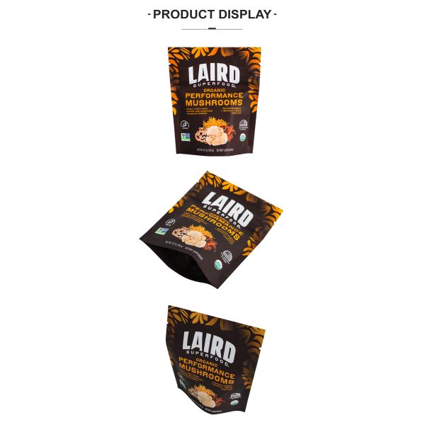 Custom Moisture-Proof Stand Up Pouch Coffee Powder Packaging Bag Plastic Protein Powder Bag Zipper Coffee Bags