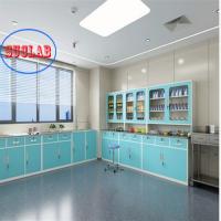 Étagères réglables Armoires de traitement avec poignée en acier inoxydable pour salle d'élimination d'hôpital