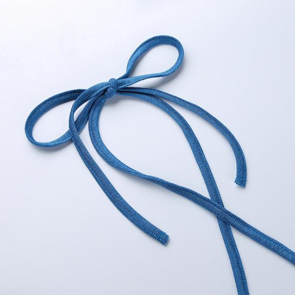 Sexy Long Sleeve Knit Bodycon Dress Chest Drawstring Halter Neck