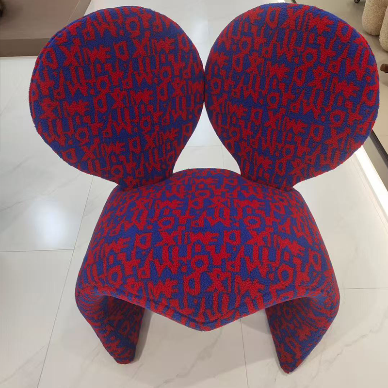 Creative Single Leisure Lounge Chair Mickey Ear-Shaped Accent for Living Room and Bedroom Casual Lazy Chair
