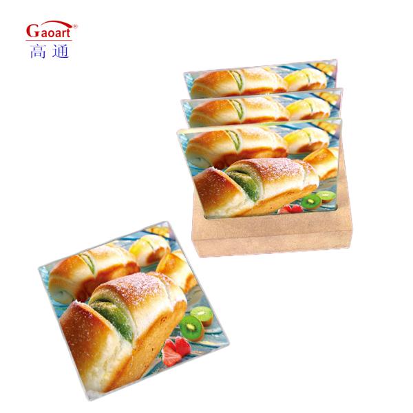 Sustainable Design Style Serving Tray with Tempered Cutting Board and Smooth Surface