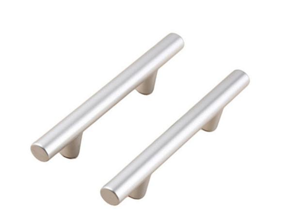 Plastic Kitchen Cabinet Drawer Pulls , D Handles Pull Knobs For Kitchen Cabinets Pearl Silver