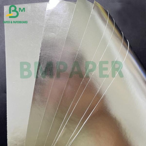 Papel metalizado de aluminio dorado y plata