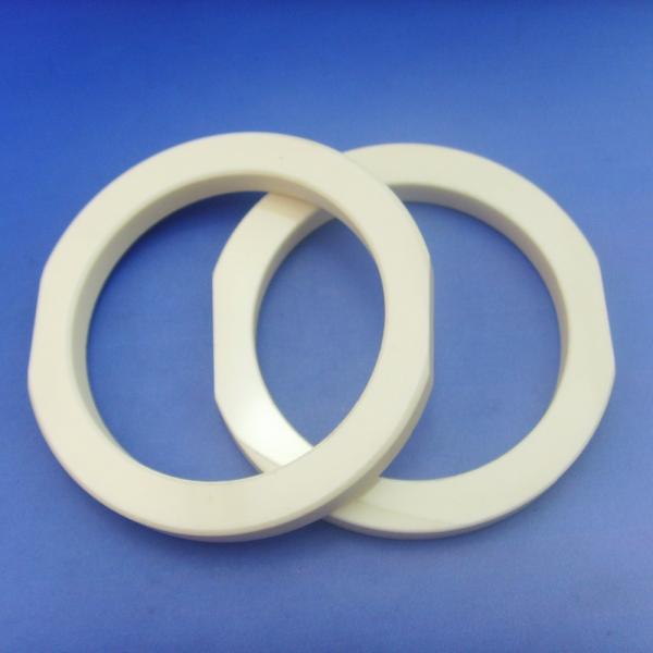 Anti Crack Black Ceramic Seal Rings / Ceramic Watch Bezel Curved Approved