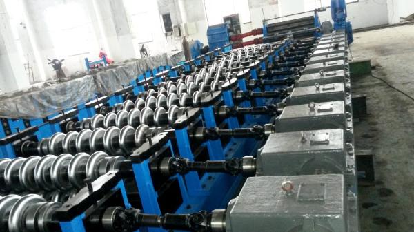 18.5kW Grain Silo Roll Forming Machine , Hydraulic Roofing Sheet Crimping Machine