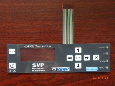 Torne mais fraco o interruptor de membrana flexível polonês com abóbada do metal, adesivo 3M467/3M468