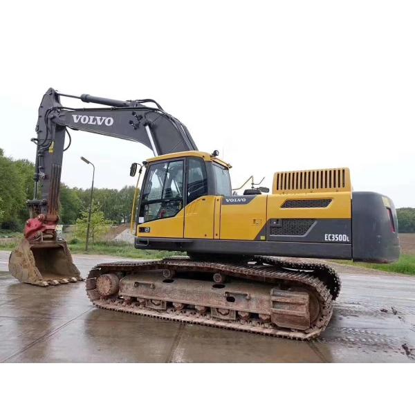 Excavadora de segunda mão original Volvo Machinery EC350D com poucas horas de trabalho em Xangai