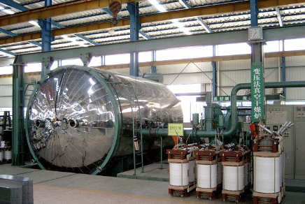 Круглая форма Вакуумный трансформатор мощности Сушильная печь 3200x4000