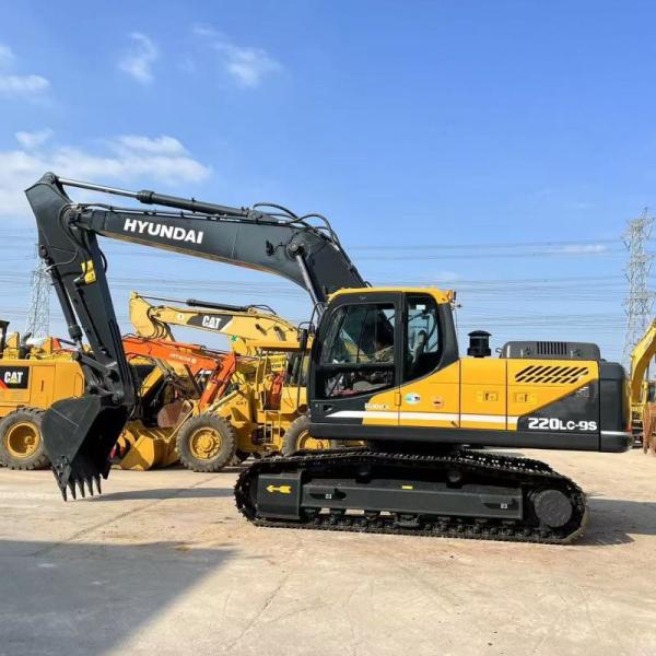 Korea Original Hyundai R220 Crawler Excavator Weight 22Tons Recondition
