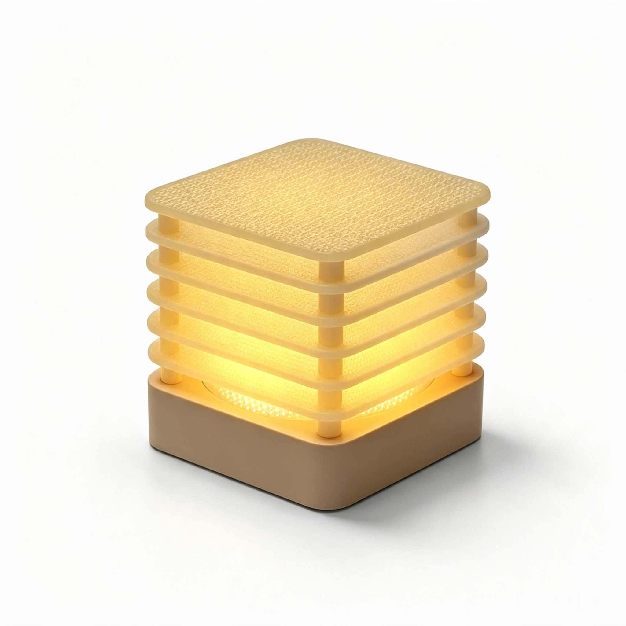 Stacked Layer 3D Printed Lighting Fixtures Geometric 3d Printed Lamp Design