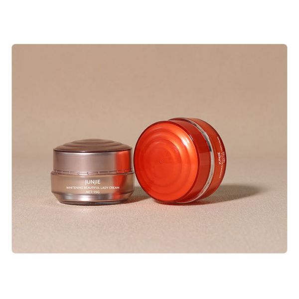 Vintage 15g Round Eye Cream Container Jar For Face Lotion Cream Double-wall Acrylic Cosmetic Cream Jars