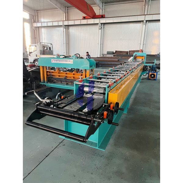 CNC Controlled Rain Gutter Downpipe Roll Forming Machine with Hydraulic Pressure Transmission
