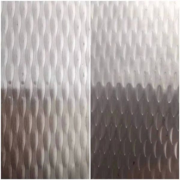 304 316 430 Stainless Steel Checkered Plate with Cold Rolled Polished Surface Textured Sheet