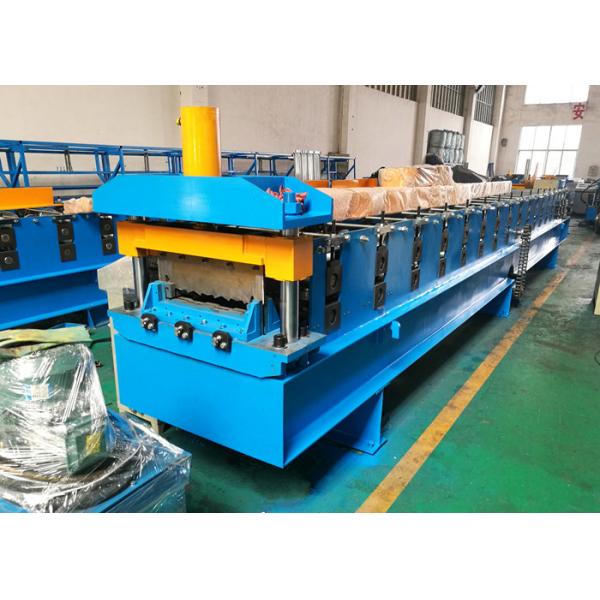 Composite Steel Deck Roll Forming Machine , Galvanized Mild Metal Deck Roll Former
