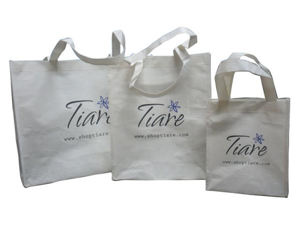 OEM White Warp and weft paper Reusable Carrier Bags For Gift Packaging