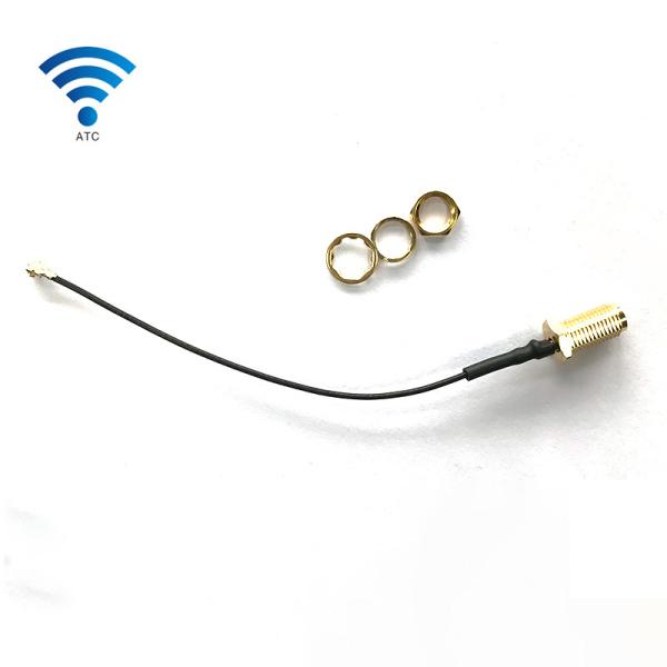 Straight Female Coaxial Cable , 11.4mm SMA to IPEX / UFL Connector RG1.13 Adapter RF Cable