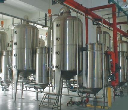 Industrial Rotary Falling Film Evaporator Hot Pressure Pump Extraction Coefficient 0.98