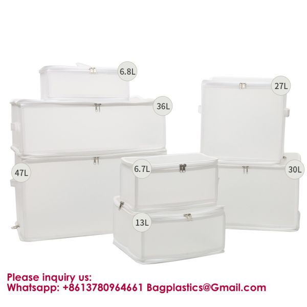 Heavy Duty Blanket Storage Bags Clothes Storage Foldable Closet Organizers Containers With Reinforced Handle For Clothing, Blanket, Comforters, Bed Sheets, Pillows And Toys