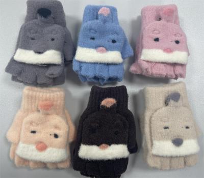 Luvas de tricô de inverno de design personalizado Par aconchegante isolado para calor unisex
