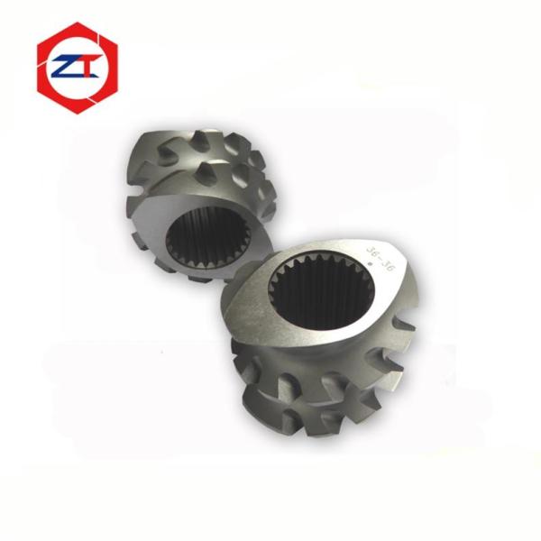 Wear Resistant Twin Screw Extruder Parts , Double Screw Extruder Machine Special Screw Segement