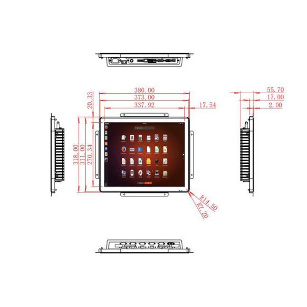 17-Inch Linux Monitor for Factory Automation and Security Systems