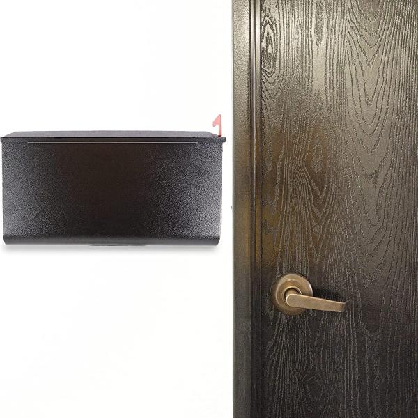 Combination Code Lock Outdoor Wall Hanging Metal Mailbox for Modern Residential Parcel