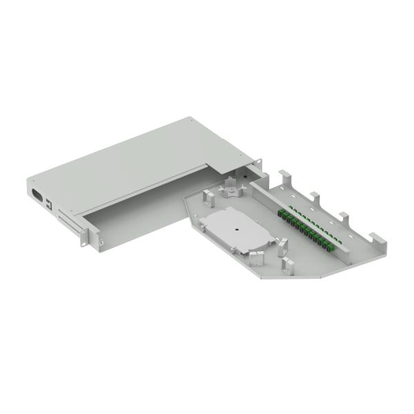 12 Cores Swing Patch Panel Optical Distribution Frame 19 Inch SC APC Type Fiber Optic Equipment No