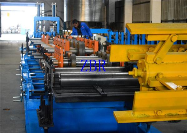 Steel Plate 350MM C Z Purlin Roll Forming Machine 195 Mpa - 350 Mpa Work Pressure