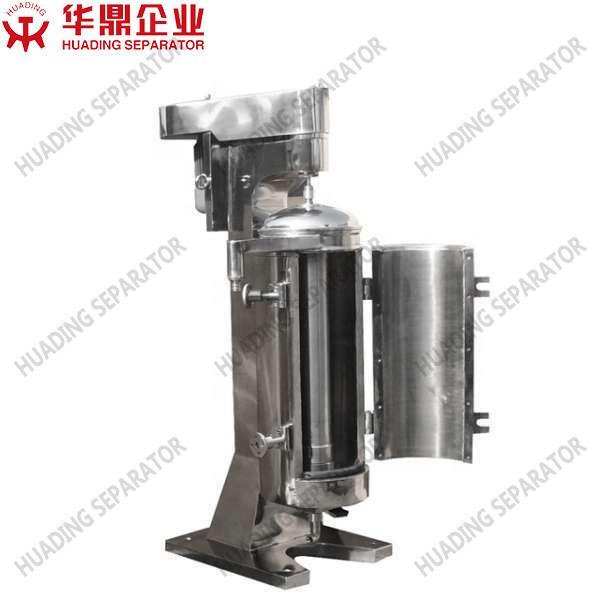 0.75kw centrifugador tubular de aço inoxidável líquido contínuo da bacia do centrifugador GQ150