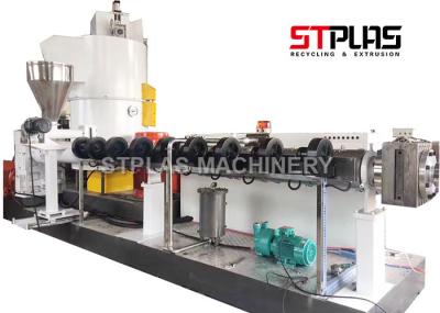 Large Output Single Screw Plastic Extruder , Plastic Recycling Granulator Machine