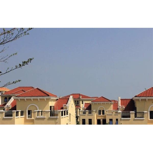 Spanish S-Shape Ceramic Roof Tiles High Grade Ceramic Rust Red Ideal For Sloped Roofs