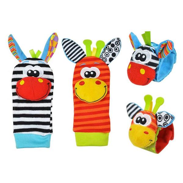 Polyester Children'S Cotton Socks Wrist Chew Toy Soft Rattle Childrens Fluffy Christmas Socks