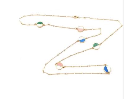 L.Vicharm Colorful Party Long Necklace Multiple Colors Shell Necklaces