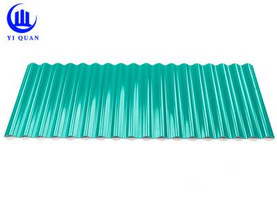 As folhas telhando plásticas verdes da isolação térmica telham 1,0 milímetros de espessura
