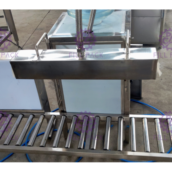 Stainless Steel 304 PVC 3 Gallon Bottle Label Machine Neck Steam