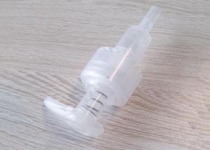 Pompe transparente lisse en plastique de commutateur de bouteille de shampooing