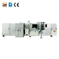 Equipamento de produção de snacks de controlo PLC para fabricação de cestas de waffle
