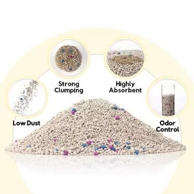 Ball Shape Cat Clumping Litter Strong Agglomeration Deodorization Bentonite Cat Litter