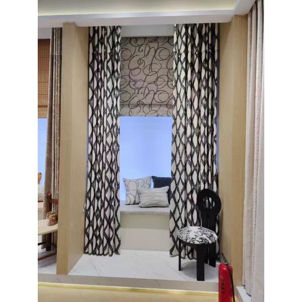 Hollowed White Cotton Lace Embroidery Muslin Curtains Blackout Window Hotels Hospitals