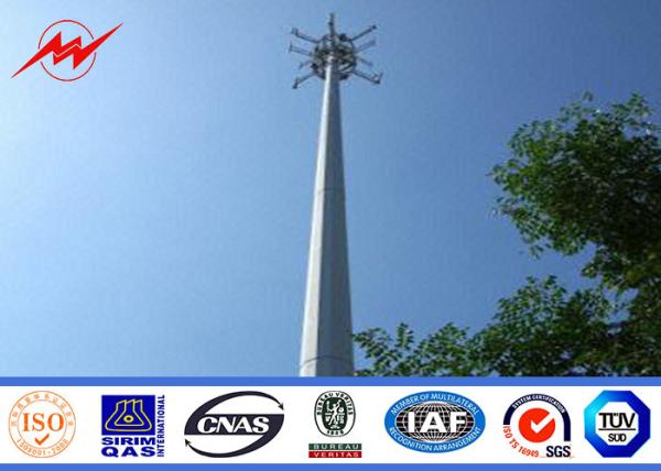 132kv 30 Meter Mono Pole Tower For Mobile Transmission Telecommunication