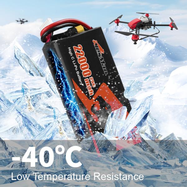 Lipo FPV Drone Batterie 8S 29.6V 22000mAh Batteries de drones pour les courses15 pouces FPV Drone
