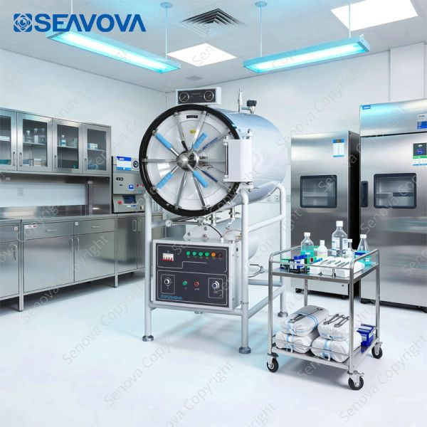 500L Autoclave Machine Horizontal Cylindrical Pressure Steam Sterilizer
