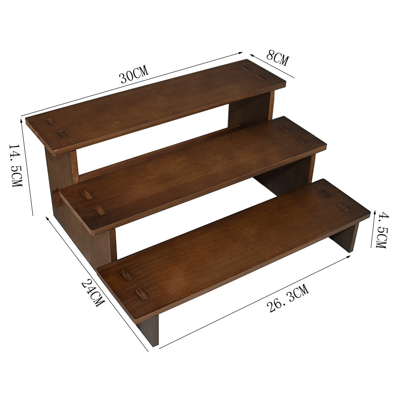 Wooden Storage Rack for Jewelry Display for Stall Props