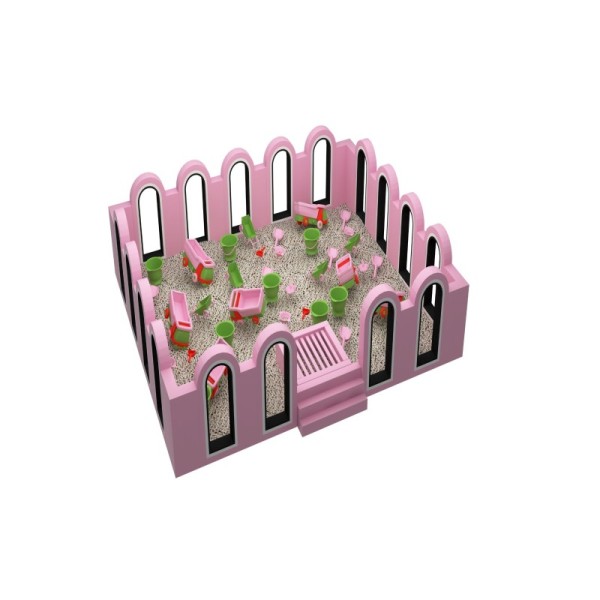 Anti UV LLDPE Plastic Mini Sand Play Zone Modular Sizes for Toddlers