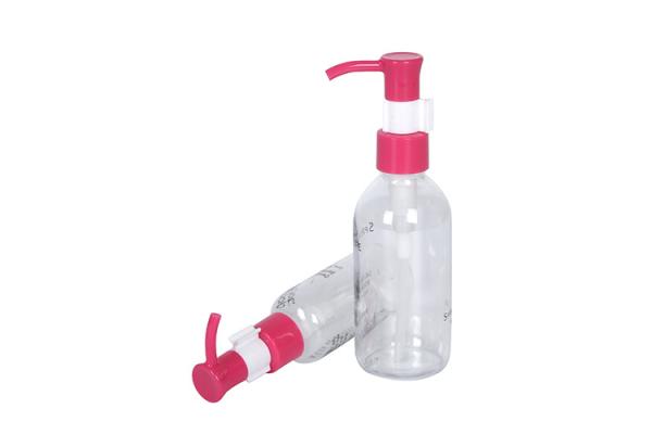 2oz 4oz PET remover maquiagem frasco dispensador com tampa de parafuso bomba de pressão garrafa de óleo