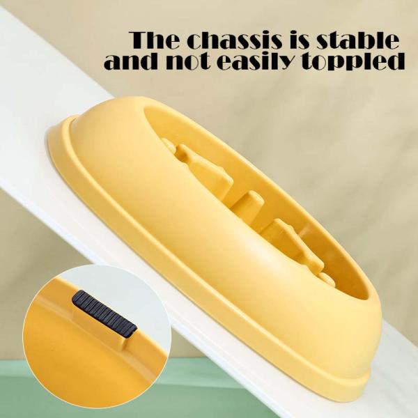 Healthy Round Pet Dog Slow Food Bowl for Reduced Choking Risk and Improved Digestion