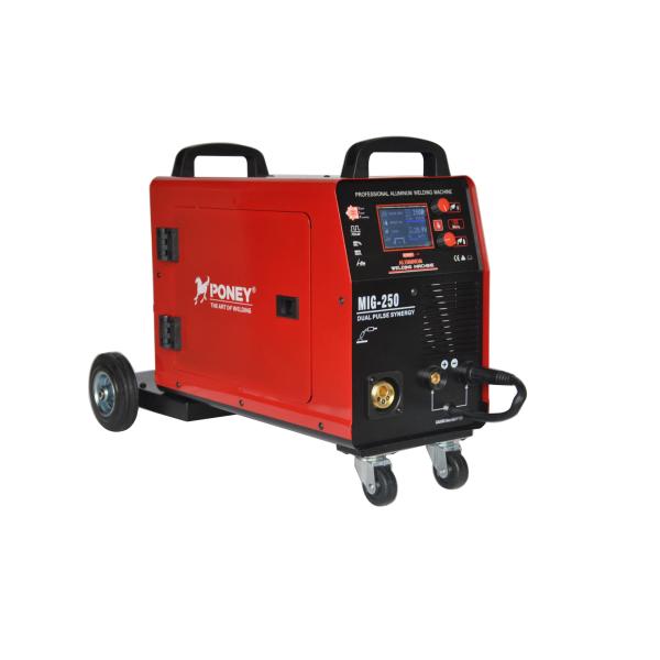 220V LCD Aluminium Pulse Mig Welder Dual Pulse Micro Processing